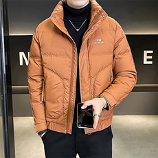 标50B3539865P185橘2025年冬季新款男立领羽绒服男控卷后258，男装羽绒服，电商B353
