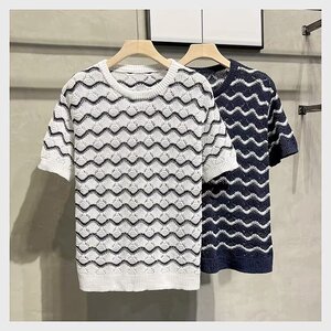 韩系高级冰丝感男短袖设计感夏季薄款冰感衬衫针织T恤衫834A/P45图片