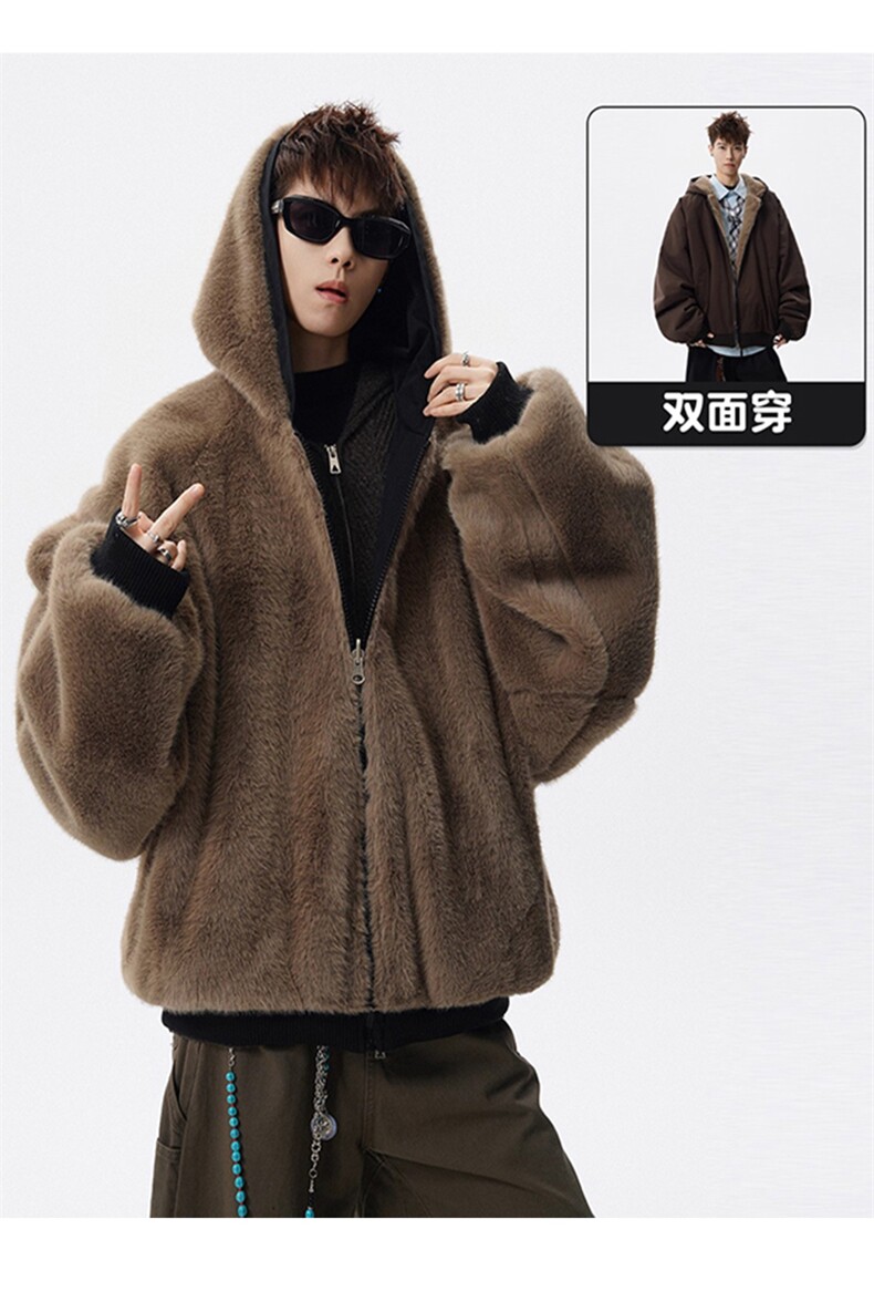 双面穿加绒坐山雕棉衣男xh169-特p90,男装棉衣,电商B367
