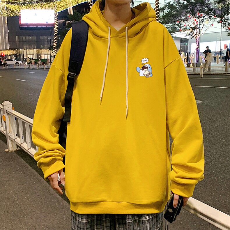 WY2239-P35纯棉连帽卫衣男大码运动帽衫宽松薄外套男,男装卫衣,电商A040
