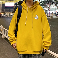 WY2239-P35纯棉连帽卫衣男大码运动帽衫宽松薄外套男，男装卫衣，电商A040