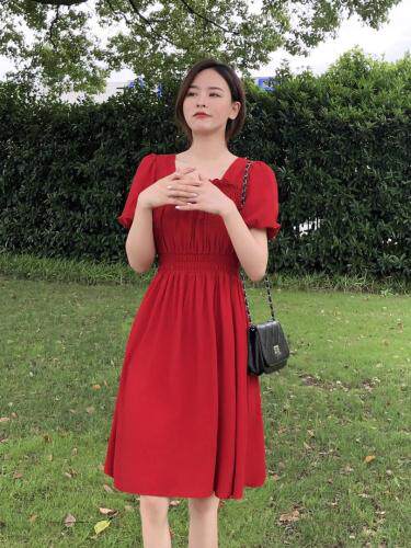 收腰显瘦连衣裙，女装连衣裙，百变诱惑