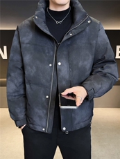 标90男休闲立领羽绒服图案面包服外套上衣A329-YR2553-P255，男装羽绒服，电商A329
