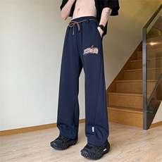 小众设计感休闲卫裤男女美式高街显高休闲裤KK812/P35，男装休闲裤，电商D202-1