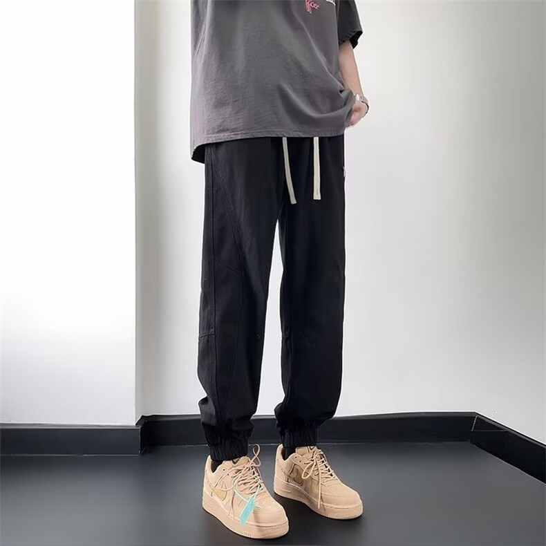 春秋潮运动裤时尚潮牌百搭文艺青春流行潮流宽松型休闲裤长裤男,男装休闲裤,四季星座218-1