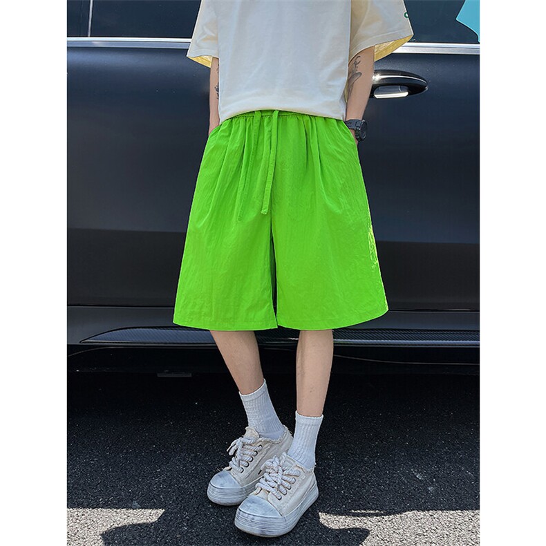 8XL-M多巴胺短裤男款夏季冰丝薄款休闲透气五分裤沙滩DK26004P25图片