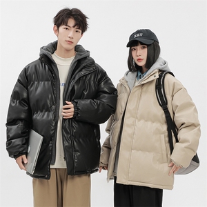潮流宽松连帽棉衣百搭休闲棉服A161-7707图片