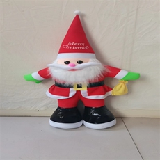 红高毛绒玩具厂 绿手套圣诞老人