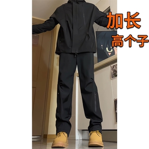 加长版高个子冲锋裤男户外登山裤子115CM直筒美式188工装KZ019P50图片