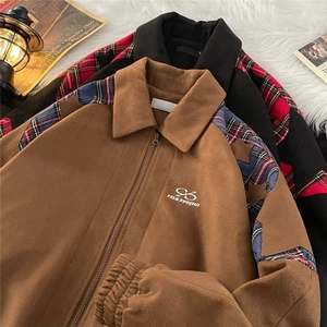 运动外套男春秋棒球服ins潮流韩版宽松夹克W2077P68图片