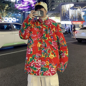 MY207风盘扣加厚保暖东北大花棉衣外套大码男女特色花棉袄潮图片
