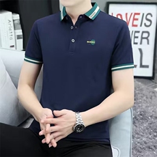 凉感冰丝POLO衫男士休闲2025夏季新款商务上衣潮流翻领短袖t恤男，男装T恤，电商B212（原钱塘6029）