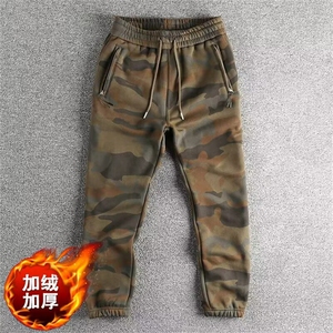 迷彩长裤束脚工装裤春秋休闲裤加绒户外宽松收脚裤工作裤劳保裤子图片