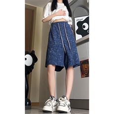 主推供视频扎染短裤男夏季五分裤K838特P30控55，男装牛仔裤，电商A309