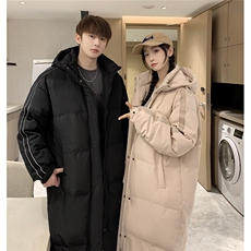 羽绒服冬季新款中长款情侣韩版连帽羽绒服外套Y918/P190，男装羽绒服，星座202