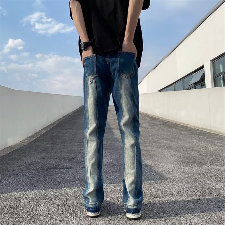 青春流行潮流简约微弹潮文艺秋季新款气质慵懒男牛仔裤K696P45,男装牛仔裤,星座1116-2
