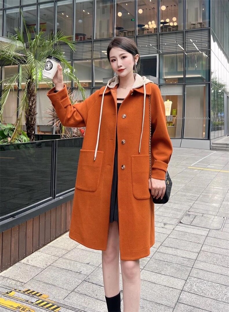 毛呢外套，女装毛呢外套，春语雨桐