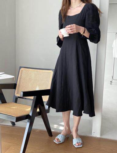 方领连衣裙，女装连衣裙，TVMV(4F)