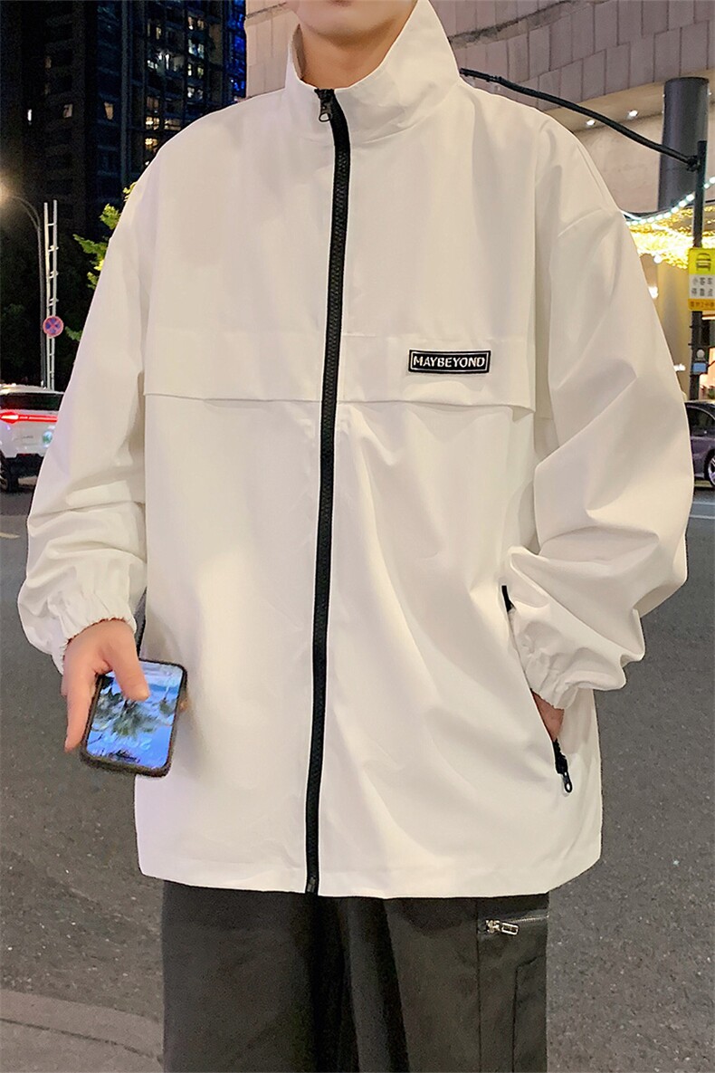 港风秋季新款外景飞行员夹克男宽松二开立领夹克MYJ24-7862-P58,男装夹克,星座717
