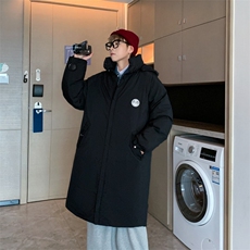 中长款过膝情侣棉服男女款美式hiphop高街棉衣外套S541P98，男装棉衣，星座1116-2