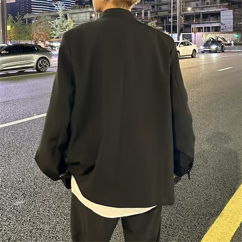 新中式风西服夹克外套W126P70,男装夹克,星座1116-2