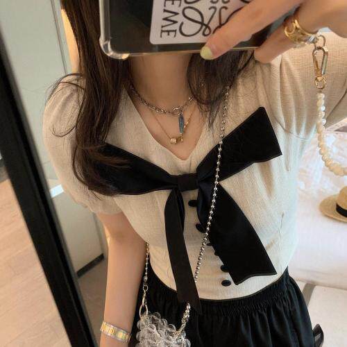 蝴蝶结上衣，女装，XTZ style
