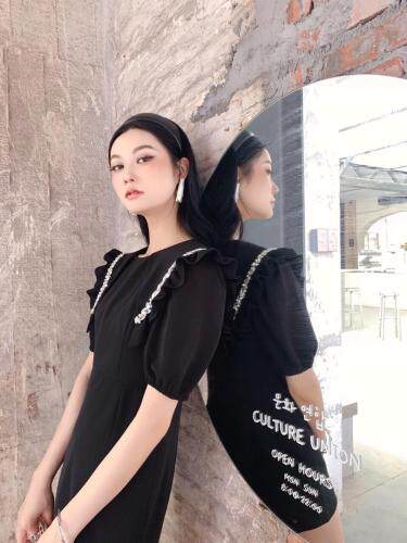 带钻连衣裙，女装连衣裙，DS-1