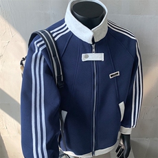 420g-高品质-拼接条纹设计感外套男cp122-特p49，男装卫衣，电商B371
