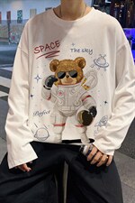 CX18-P25大码长袖t恤男春季新款打底衫男港风圆领卫衣男,男装T恤,电商B367
