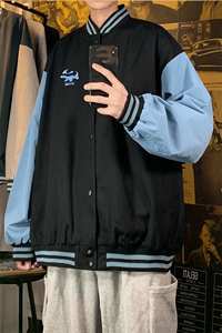 20年秋季新款拼色大码棒球服夹克外套  第2套图 DS-B293-H753-P85图片