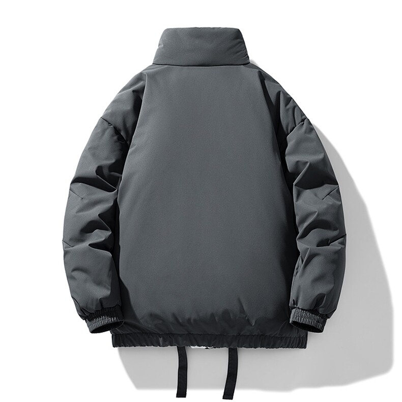 现货冬季美式休闲加厚雪山外套夹克立领纯色三防户外工装棉服,男装夹克,电商A486