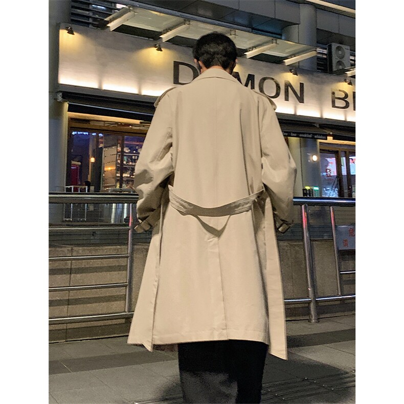 2026春季长款风衣美式韩风高级感休闲外套男Q5579-TP85138,男装风衣,电商A102