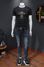 D21529313#欧洲站系列新款夏装休闲丝光潮流男士短袖T恤，男装T恤，电商D320(原D215)