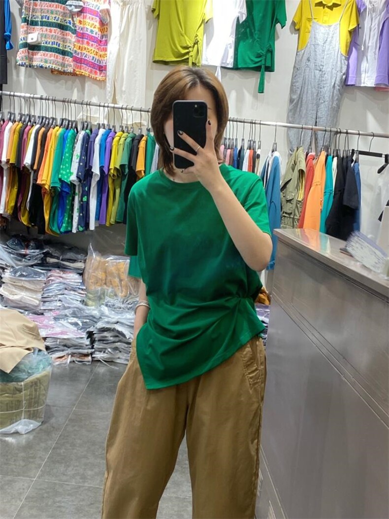 夏季新款，新不规则短袖，其它，月光水岸