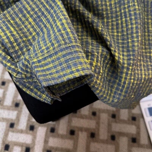慵懒风绿色格子卫衣男秋季高级感美式复古连帽格纹衫W356/P52图片