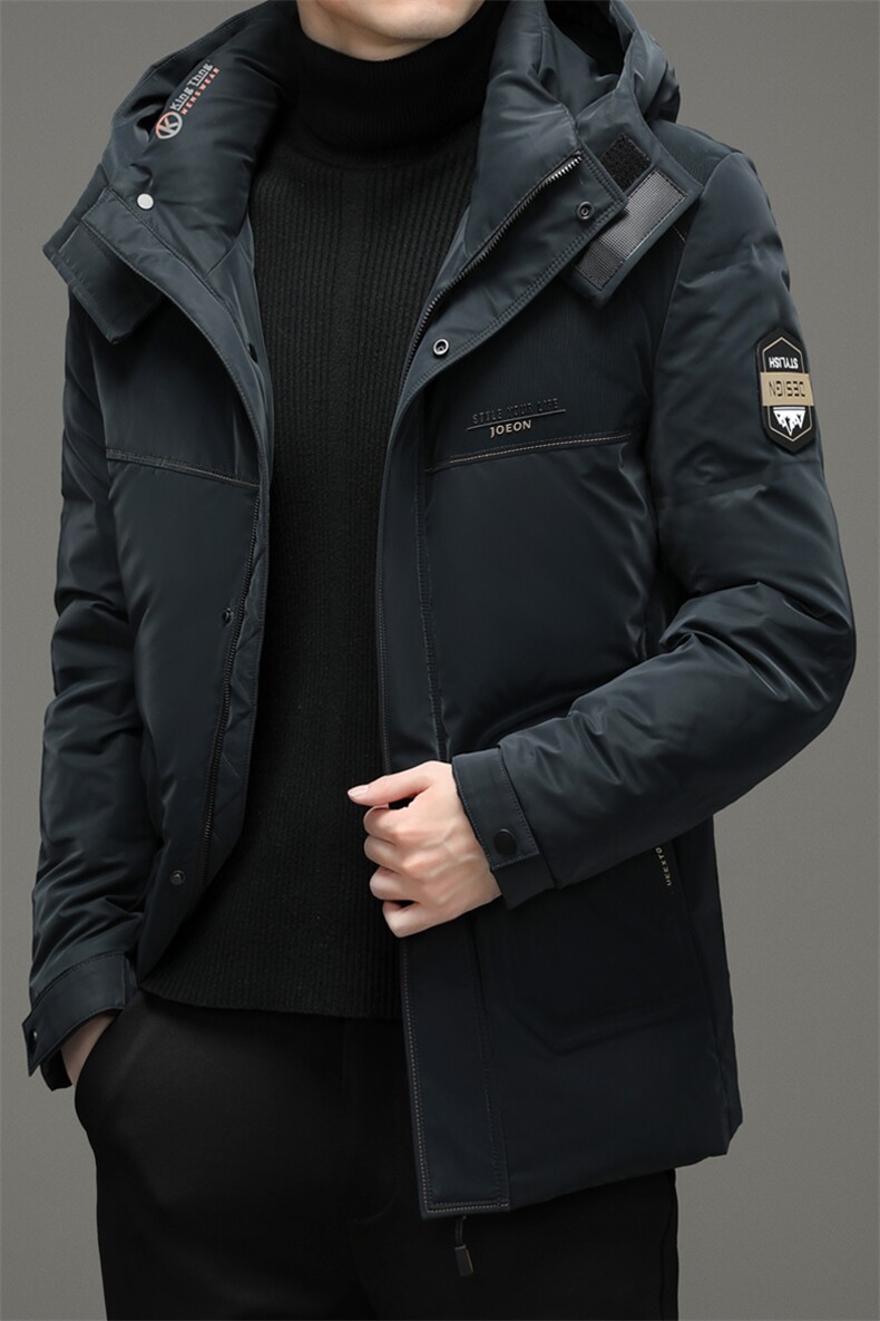 中年男脱卸帽羽绒服男冬季中老年爸爸冬装休闲款外套YLS2107-P305,男装羽绒服,电商B212（原钱塘6029）