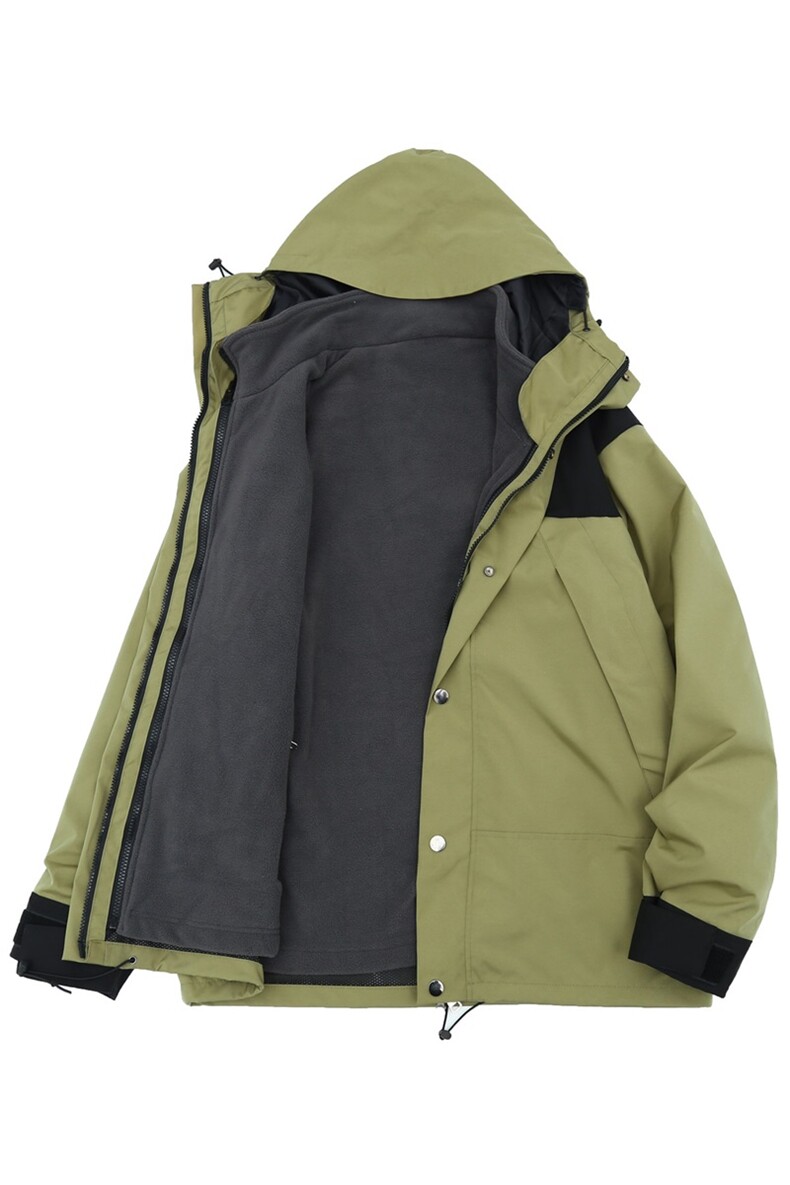 加厚新款冲锋衣可拆卸户外登山三合一登山服A061-AJ00490-特P115,男装夹克,电商A061