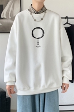 Y2412P38主推2023秋季ins潮男士潮趣印花卫衣时尚圆领宽松上衣，男装卫衣，星座510A-1