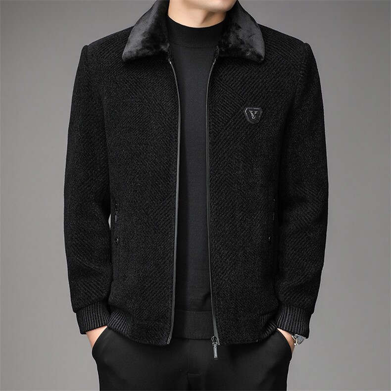QLMXN2226秋冬新款2022年男士休闲服加厚保暖休闲夹克外套P153图片