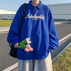 2022港风POLO衫宽松休闲克莱因蓝上衣G150-P60控价78，男装Polo衫，电商A132（原电商B245）