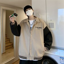 潮流夹克潮男双层毛呢拼接夹克Y95P58，男装夹克，星座1116-2