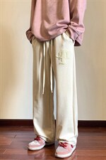 2026秋季高街麂皮绒毛巾绣休闲裤地板景XZ604-KP82-P55控68，男装休闲裤，星座604