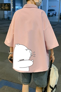 ！夏款港风冰丝衬衣男黑寸衫男白短袖衬衫男DXC281-P30图片