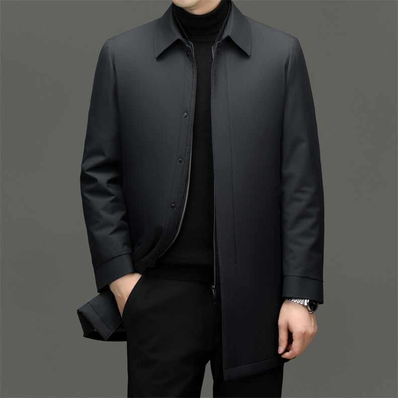 XL-MR8871男士冬季翻领棉衣外套修身时尚休闲上衣可脱卸内胆两穿，男装棉衣，电商B360