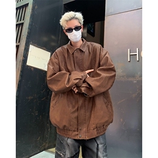 复古PU皮衣痞帅机车夹克FY169P78，男装夹克，星座1116-2