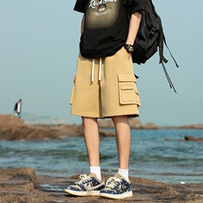 2025夏季复古日系工装短裤男休闲直筒男裤24XD23023特批35，男装休闲裤，电商A042