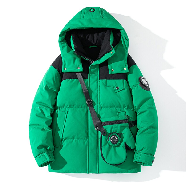 V2393钱塘2020-3秋冬新款情侣款连帽羽绒服保暖休闲百搭外套P255图片