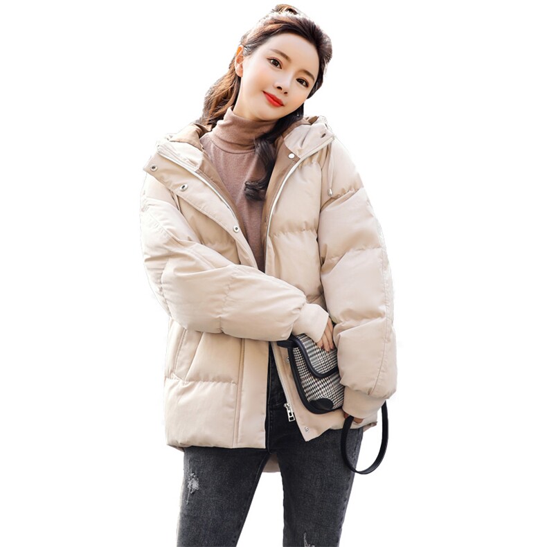 现货秒发胖MM200斤宽松显瘦棉服时尚2024年冬季休闲连帽优雅，女装棉衣/棉服，妃曼