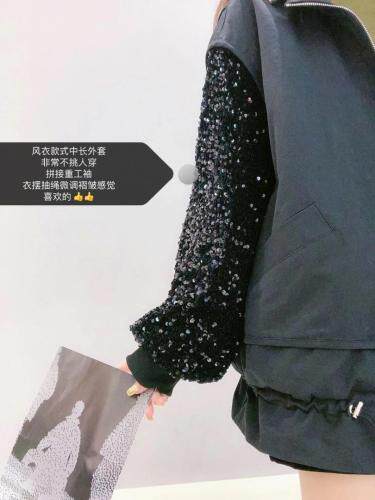 blingbling拼接款重工外套，女装，r+i=aa