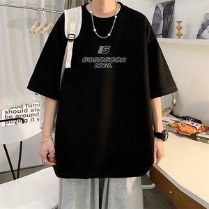 抖音得物二开 现货 220克夏装重磅美式高街宽松短袖t恤 MT196图片